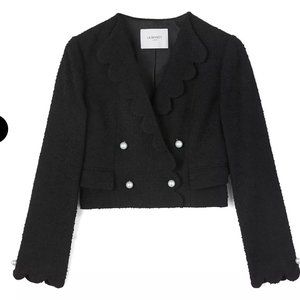 L.K Bennett Venice Black Tweed Jacket NWT
